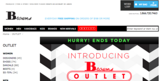 Browns Shoes launches online ‘Browns Outlet’ store