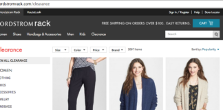 Nordstrom Rack launches its 1st website and mobile app