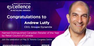 Groupe Dynamite CEO, Andrew Lutfy, named Distinguished Canadian Retailer of the Year by Retail Council of Canada