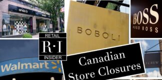 Several Prominent Store Closures in Canada this Month